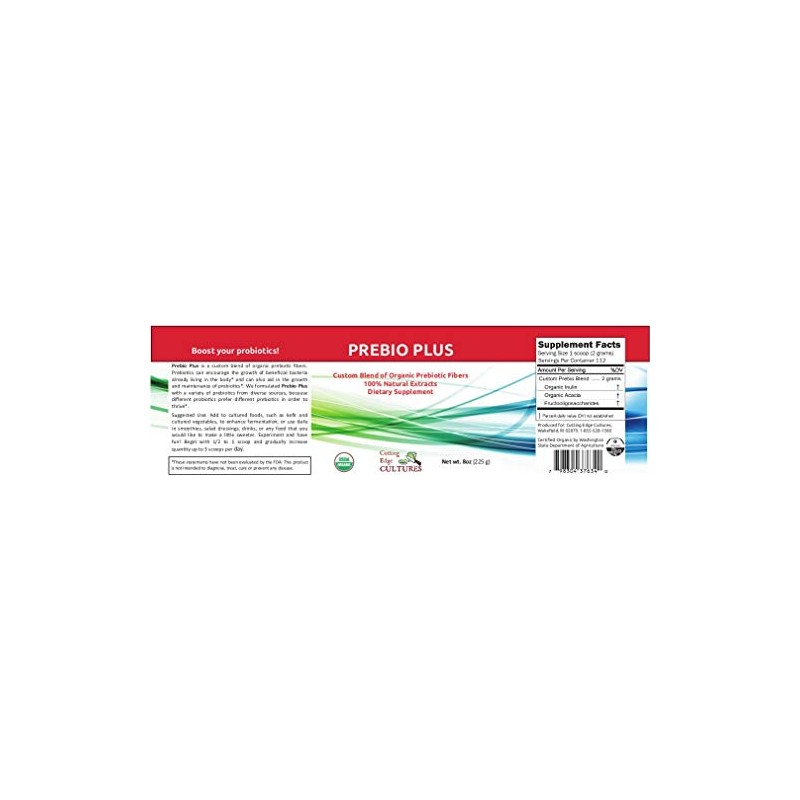 Cutting Edge Cultures Prebio Plus Prebiotic Fiber Powder Best Custom
