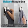 Happyiren 3 Pack Stainless Steel Kitchen Towel Hooks for Shower