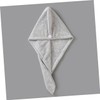 BIUDECO Super Absorbent Hair Drying Cap Grey Bamboo Charcoal Cap