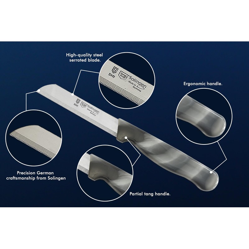 SMI - 6 Pcs Paring Knife Set Serrated Edge, Vegetable