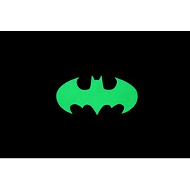Bat Symbol Man Woman ~ Glow In The Dark Waterproof Vinyl Decal Sticker ~ SELECT A SIZE! ~ for Car Truck SUV Vehicle Wall Dorm Bedroom Laptop Case Cover Bumper Hood Fun Present Night Light Special Gift