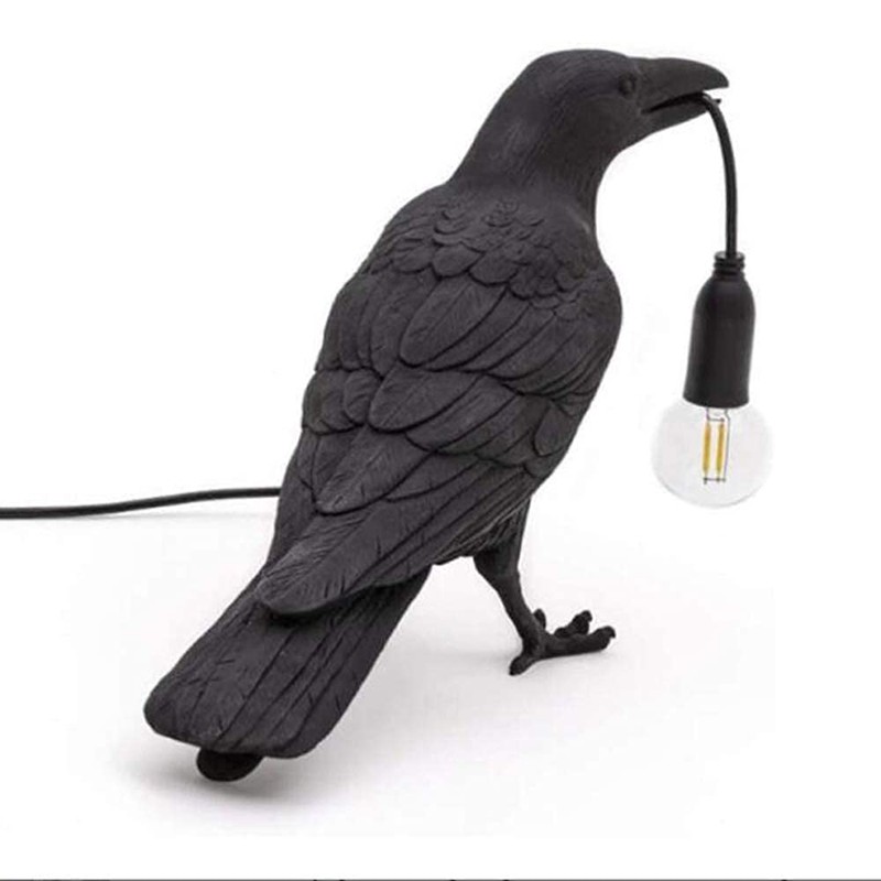 NorDiem Crow Table Lamps Bird Desk Lamp Bedroom Wall Sconce