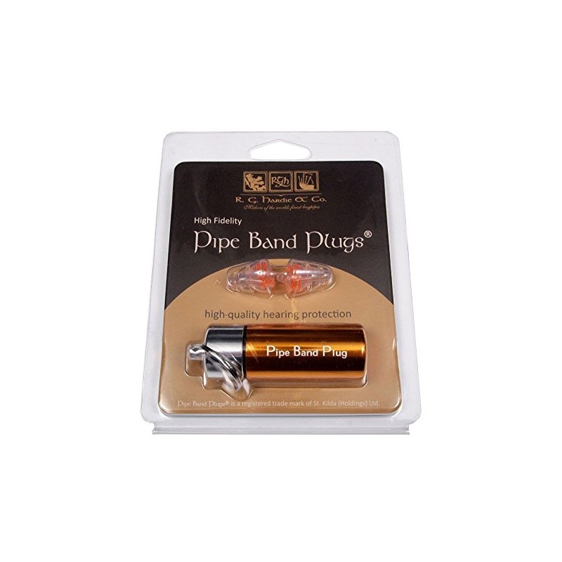 Pipe Band Plugs Earplugs from RG Hardie High Fidelity ear