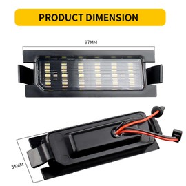 NP 2pcs Error Free LED License Plate Light for K-ia C-eed JD ED for H-yundai I30 GD CW E-lantra GT Accent Car Tail Number Back Light Lamps