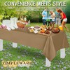 Gold Standard Disposable Plastic Party Tablecloth [6-Pack] 54 x 108”