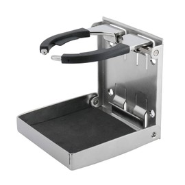 YaeMarine Stainless Steel Adjustable Folding Drink Holder Cup Holder for Marine/Boat/Caravan/Car (4)