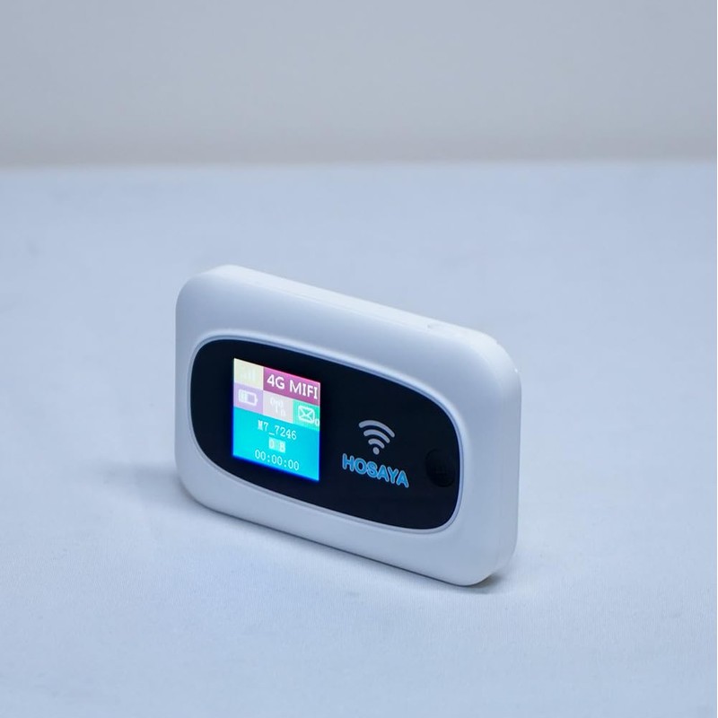 HOSAYA Portable WiFi 4G LTE SIM Card Router Color LCD