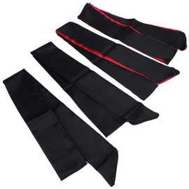 Blindfold, Eye Covers For Sleeping Blindfolds For Party Games Silk Cloth Eye Cover 4Pcs Sleeping Eyeshade Blindfold Tie For Travel, Nap, Meditation 59.1x2.6in