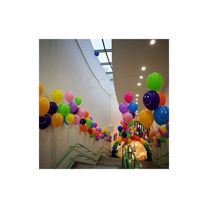 25 Assorted Smile Balloons 12"/30cm Balloons