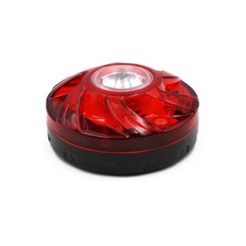 Tropchou Warning Light Signal Light, LED Flashing, Rotating, Magnetic, AA, Waterproof, Anti-theft Red