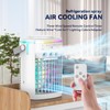 Portable Air Conditioner, Evaporative Air Cooler, 2-4-8H Timer Auto-Off &Remote,