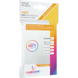 GAMEGEN!C- Matte Tarot-Sized Sleeves 73x122mm (50), Color clear (GGS10056ML)