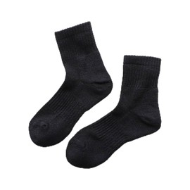 Naigui 90370003 Trail/Mountain Climbing Running Socks, Washi Yarn, Pile Knitting, Short Length, Arch Fit Support, Made in Japan, Lightweight, UL, Ultra Light, Outdoor, Men's, Women's, Socks, 98.black