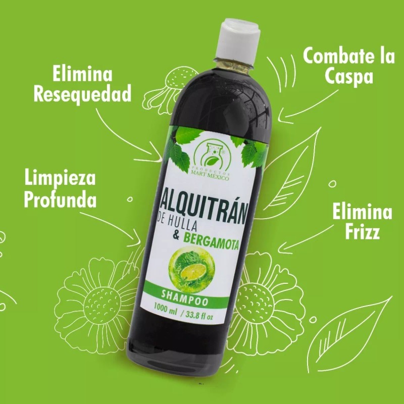 Productos Mart Mexico Shampoo Alquitrán De Hulla & Bergamota Control