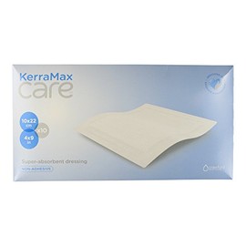 KerraMax Care 4"x9" Super Absorbent Wound Dressing (PRD500-120) – Absorbs Exudate and Isolates it, Preventing Leaks or Drips for Improved Patient Comfort and Wound Care Treatment (Box of 10)