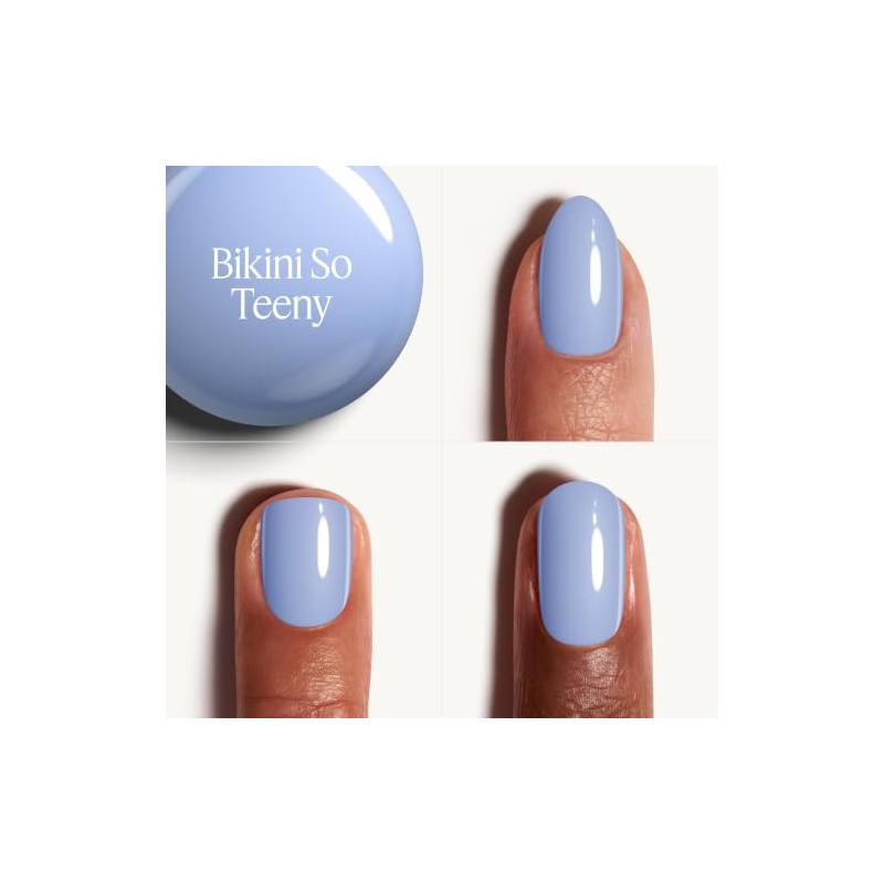 essie nail polish, bikini so teeny, blue shimmer nail polish,