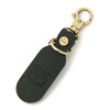 IL BISONTE Key Ring, Keychain, Leather, Genuine Leather, Cowhide Leather,