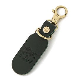 IL BISONTE Key Ring, Keychain, Leather, Genuine Leather, Cowhide Leather, Women's, Men's, Unisex, green