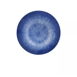 Royal Norfolk NEW Lot 6 Royal Norfolk BLUE BURST 10 1/2" Dinner PLATES Spiral Tie Dye Serving