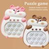 Cute groundhog Quick Push Console with Instant Sound Feedback Pop