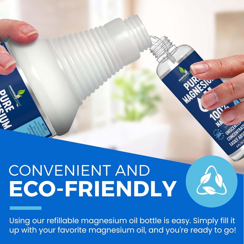 Pure Magnesium Oil Spray 8oz - Topical Magnesium Spray for