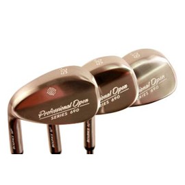 Left Handed Professional Open Series 690, +1 inch Over Big & Tall Senior Men's Wedge Set: 52° Gap Wedge (GW), 56° Sand Wedge (SW), 60° Lob Wedge (LW) (Tall 6'0"+ / +1" Over) Premium Arthritic Grip
