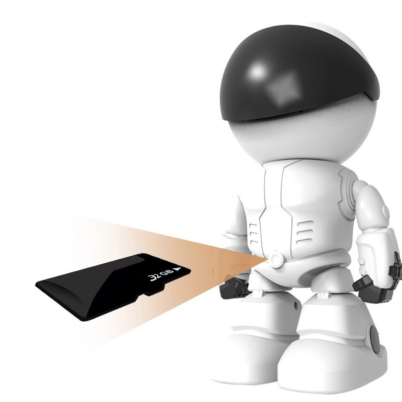 Robot Shape Wireless WiFi Camera 1080P HD Video 2 Way