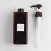 Multipurpose basic square pump container 650ml-brown bathroom container