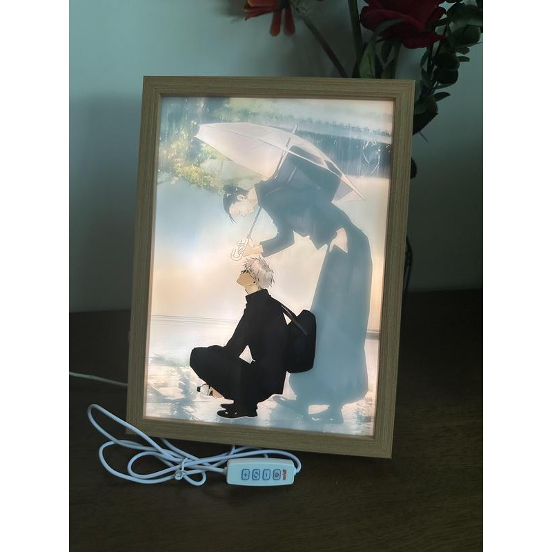 Geto & Gojo LED Painting Light Artwork Night Light photo