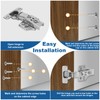 12 Pcs Cabinet Hinges with 48 Screws, Full Overlay Concealed