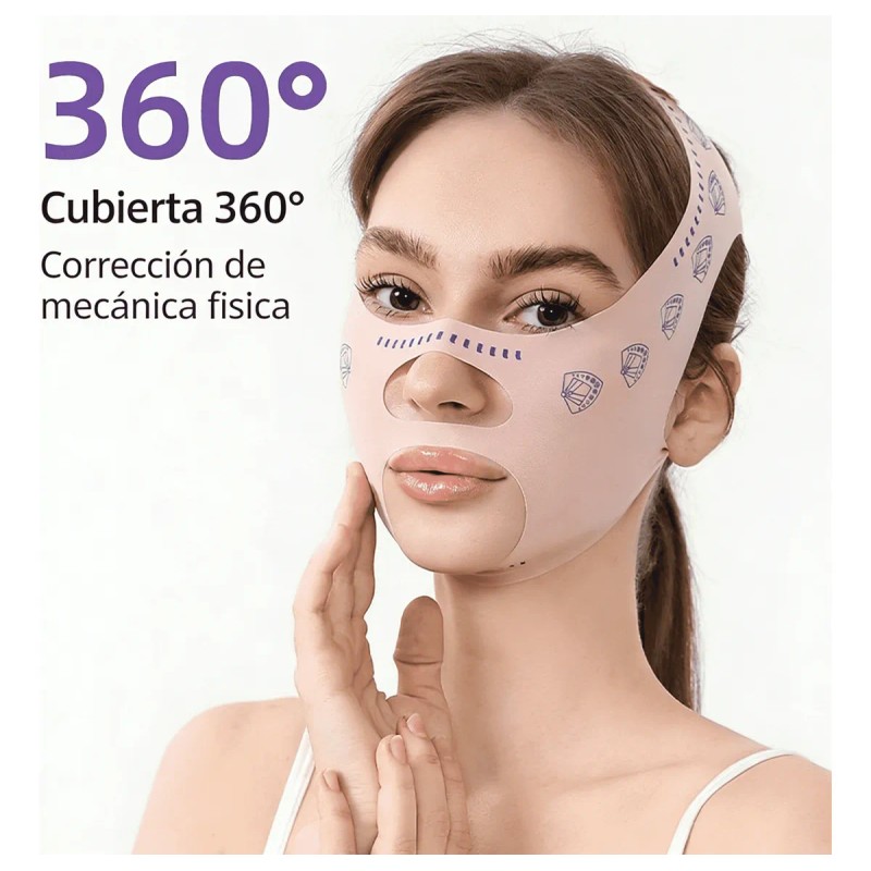Banda Moldeadora Facial Anti Arrugas Papada Ultra Delgada