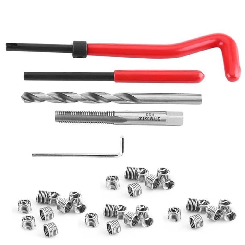 WANGCL 30PCS Thread Repair Kits M6 Helicoil Kit Thread Inserts