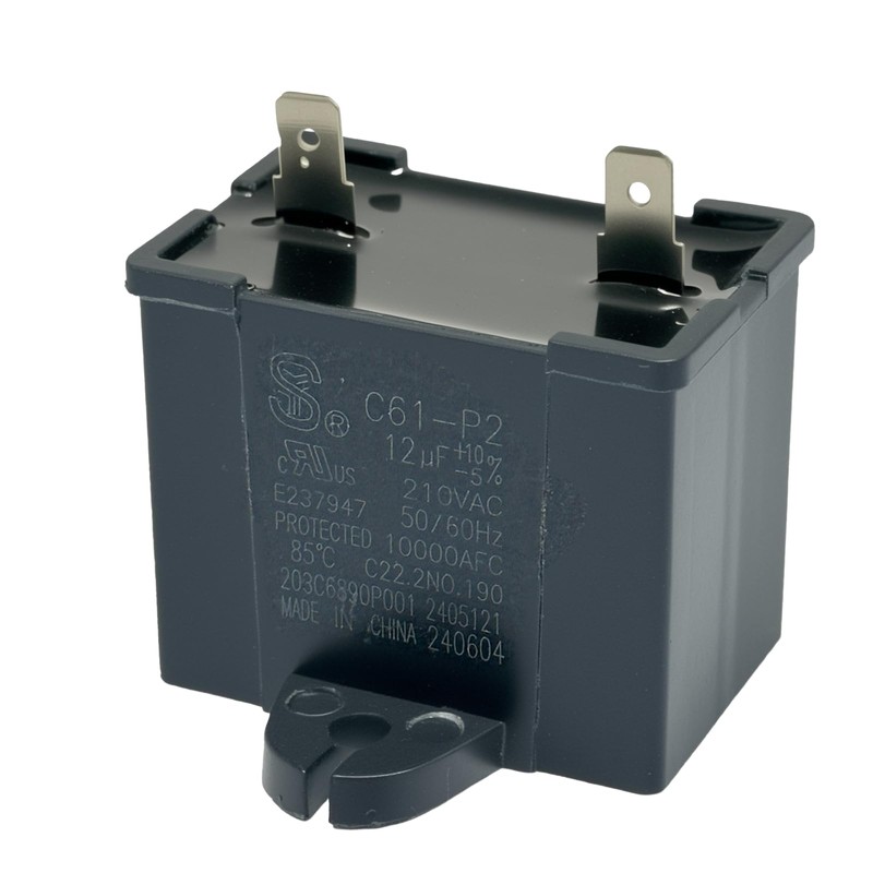 C61-P2 12uF 210VAC Refrigerator Run Capacitor Replaces WR55X24064, WPW10662129