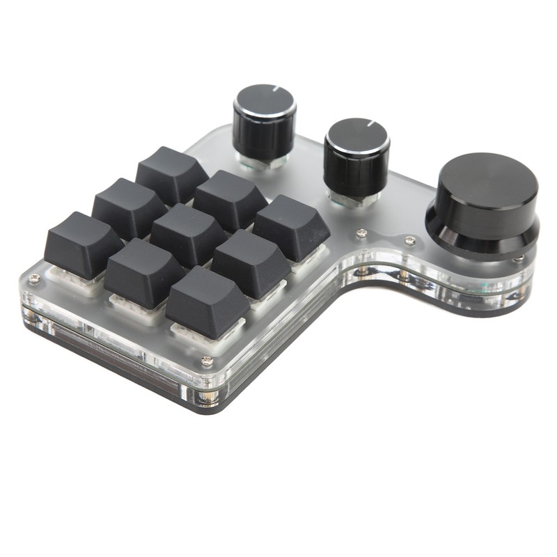 Mini Keypad 9 Keys 3 Knob RGB Multifunctional DIY Shortcut