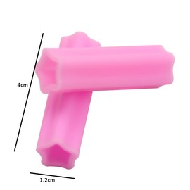 6 Pieces Silicone Scissors Cover Star Shape Scissor Cap Sleeve Scissor Protector Scissors Tip Protector for Dead Skin Scissors, Multicolor