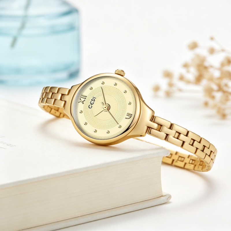 eYotto Small Dainty Watches for Women, Round Quartz Waterproof Dress