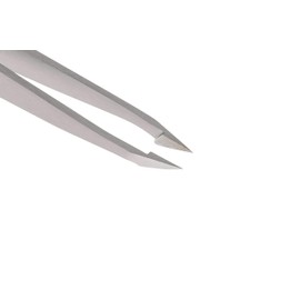 Remos Combination Tweezers Slanted / Pointed with Double Function Stainless Steel 9 cm Splitter tweezers and hair tweezers in one.