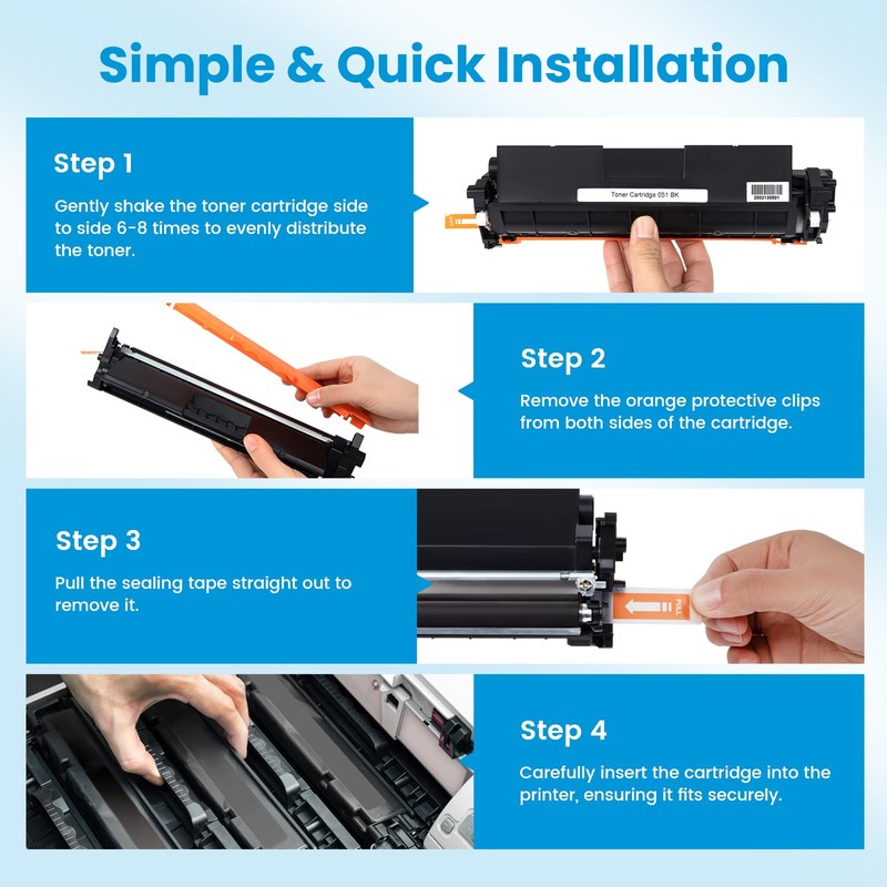 Canon 051H Toner Cartridge 2-Pack, High-Yield Black, Compatible with Canon