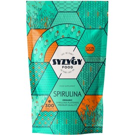 SYZYGY FOOD - Certified Organic Spirulina Tablets - 300x500mg - Maximum Purity 99% Organic Spirulina - Detox, Vegan, Vegetable Protein, Satiating - Appetite Control, Iron, Minerals