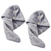 Baluue Hair Bonnets 2pcs Absorbent Hair Drying Cap Soft Microfibre