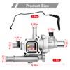 Upgraded Full-Aluminum Engine Coolant Thermostat Housing Assembly with Heater Inlet