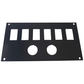 PBR Products Compatible with Honda pioneer 700 six switch holes dash plate.bracket with 2 power outlet holes