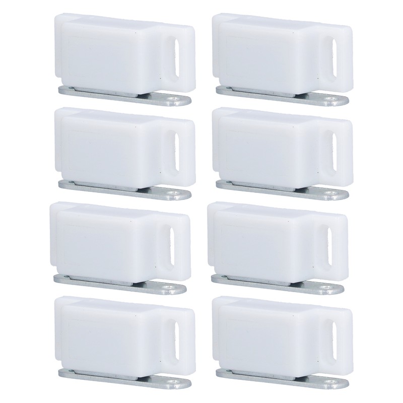 8 Set Stainless Steel Magnetic Door Catch Cupboard Closet Cabinet