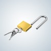 Ankilo Padlock with Key, Waterproof Solid Brass Key Lock with
