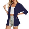 DB MOON Womens Summer Lightweight Cardigan 3/4 Sleeve Shrugs Light