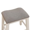 UOCFYK Bar/Counter/Saddle/Vanity Stools, Modern Small Height Barstools Wooden Upholstered Backless
