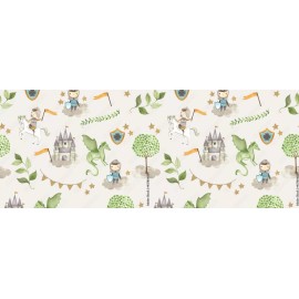 Handmade Fantasy Castle Dragon Knight Vinyl Wrap For Doc Band Helmet Baby Cranial Helmet