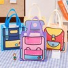 Durable Non-Woven Tote Bag - Gift, Student, Lunch, Dust Bag Sweet Purple Pouch 5ea