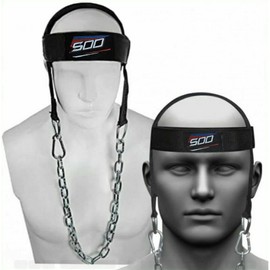 Trainer Neck Harness Weight Lifting Training, Head Harness Exerciser, Body Builder, Adjustable Steel Chain, Gym Boxing Strength Resistance, Strengthener Workout Equipment