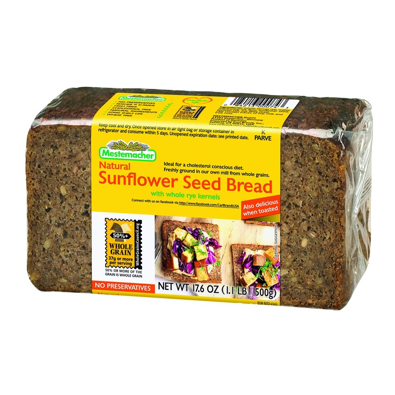 Mestemacher Whole Grain Bread (Fitness, Whole Rye, Sunflower Seed, variety